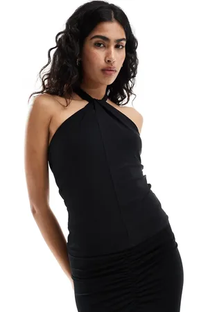 SELECTED Femme co-ord jersey halterneck top in
