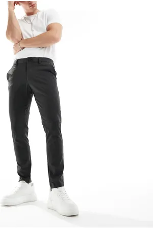JACK & JONES Intelligence Marco slim fit smart trouser in dark