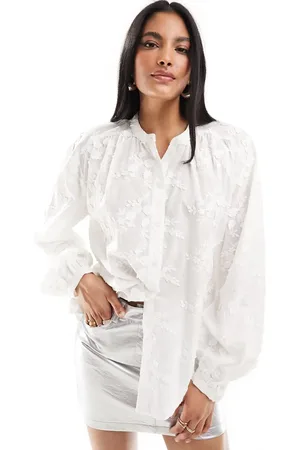 & OTHER STORIES Floral embroidered blouse in