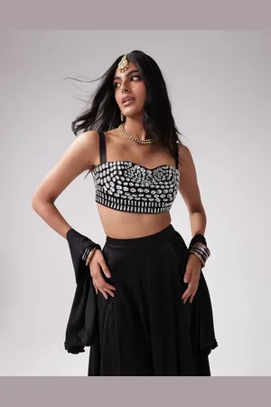 Kanya London Jewelled strappy crop top co-ord in