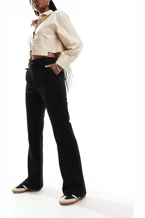 Object Mid rise pull on flared trousers in