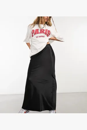 COLLUSION Satin maxi skirt in