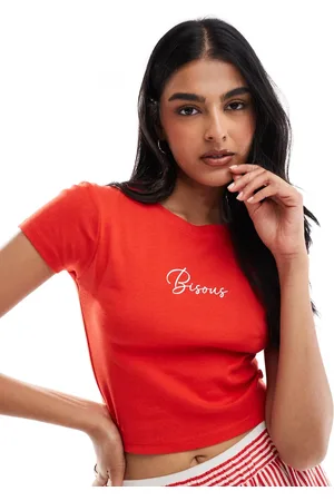 Brave Soul Crop t-shirt in with 