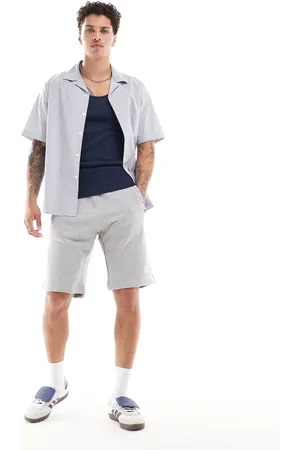 adidas Three stripe shorts in heather