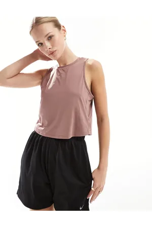 Nike Nike One Training Dri-Fit classic tank top in smokey mauve