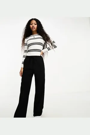 Stradivarius Petite tailored pull on trouser in