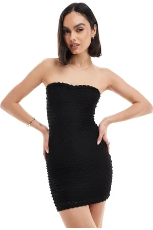 Bershka Textured mini dress in