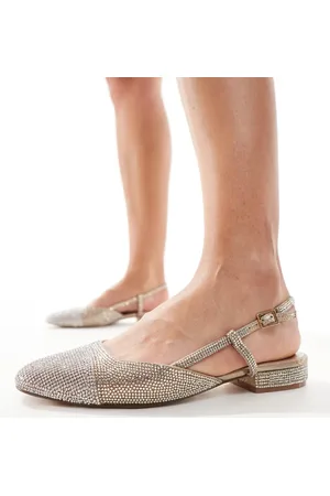 Steve Madden Cherish embellished toe cap heeled ballets with bow in