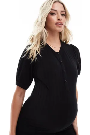 Mama;licious Mamalicious maternity henley long sleeved top co-ord in