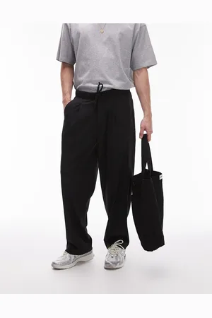 Topman Baggy leg with elasticated tie waist jogger in