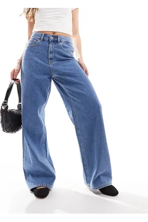 JJXX Tokyo high waisted wide leg jeans in mid