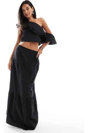 Pretty Lavish Tiered maxi skirt co-ord in