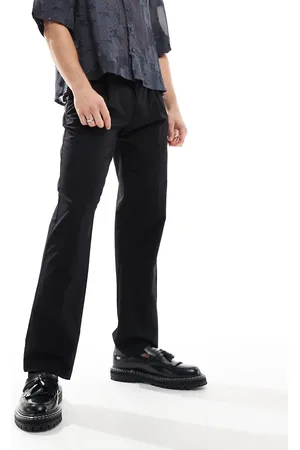 ASOS Smart straight leg trousers with button loop in