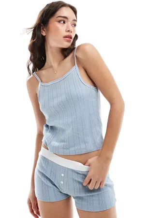 ASOS Pointelle cami and short pyjama set in