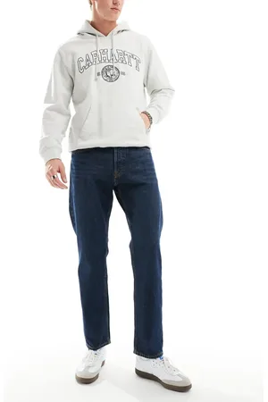 JACK & JONES Chris straight jean in dark rinse wash