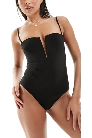 & OTHER STORIES Deep v swimsuit in