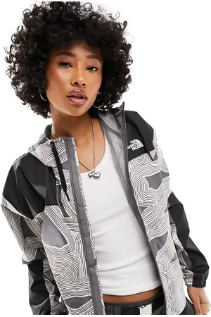 The North Face Sheru waterproof hooded jacket in geo print Exclusive at ASOS