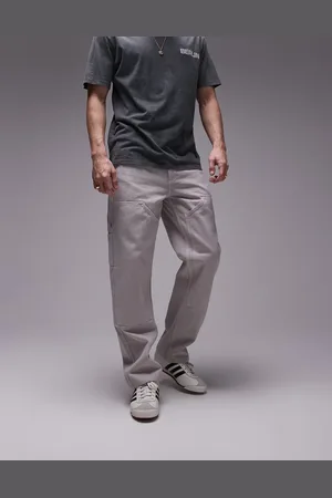 Topman Loose carpenter trousers in ecru