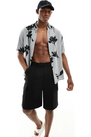 Only & Sons Relaxed fit viscose shirt with floral in