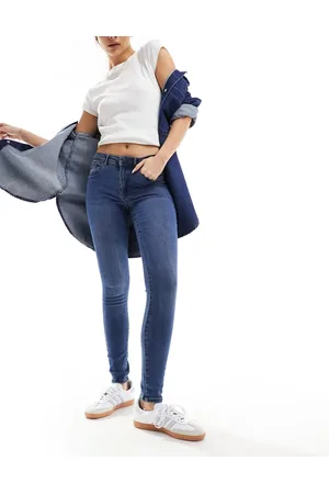 VERO MODA Tanya mid rise skinny jeans in medium wash