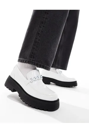 ASOS Chunky loafers in faux croc