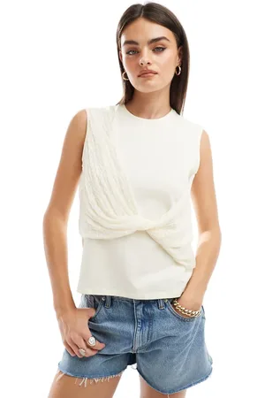 SCALPERS Wrinkle knot t-shirt in