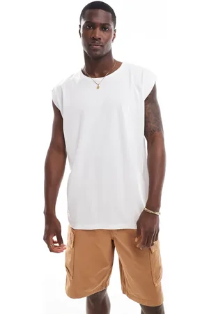 Brave Soul Oversized raw edge vest in