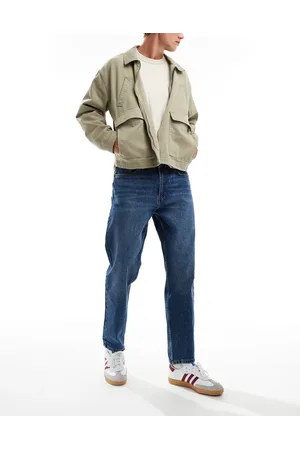 Bershka Straight vintage fit jean in denim