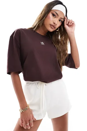 adidas Essentials boyfriend t-shirt in shadow
