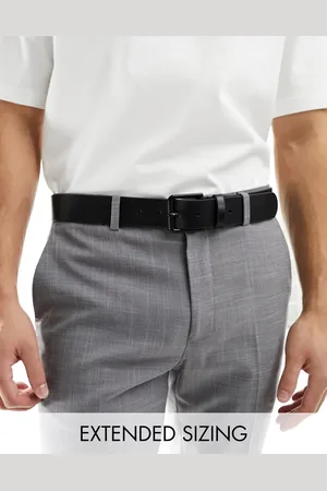 ASOS Smart leather belt in with matte buckle