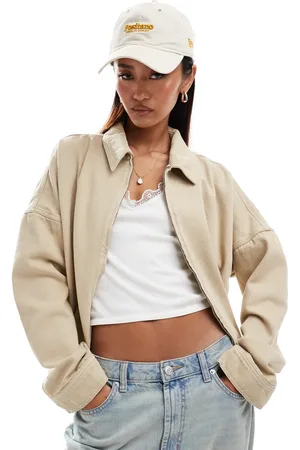 ASOS Denim harrington jacket in
