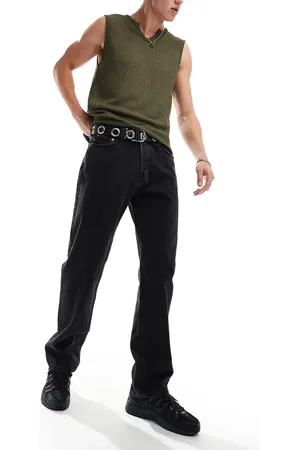 Weekday Space relaxed fit straight leg jeans in