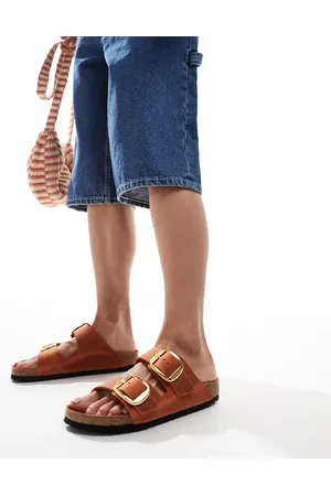 Birkenstock Arizona big buckle sandals in oiled leather