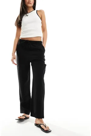 MANGO Drawstring slim trouser in