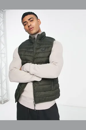 SCALPERS Gstaad quilted gilet in khaki