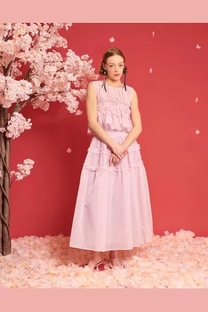 Sister Jane Dream organza ruffle midi skirt in co-ord