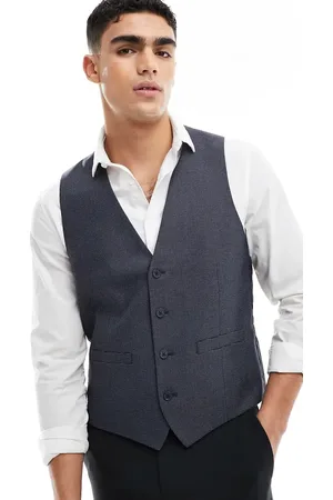 French Connection Dogtooth formal waistcoat in pattern