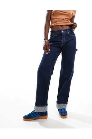 Abercrombie & Fitch Baggy low rise carpenter jean in indigo