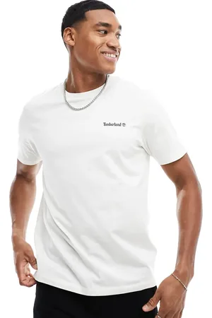 Timberland Small script logo t-shirt in off