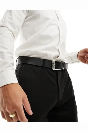 HUGO BOSS HUGO gelio leather belt in