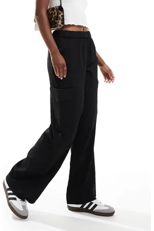 VILA Side pocket wide leg trouser in