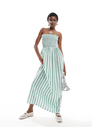 Daisy Street Bandeau maxi dress in stripe