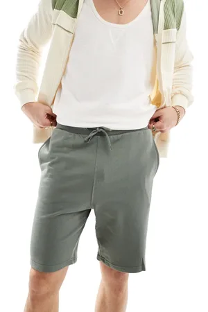 Only & Sons Jersey sweat shorts in sage