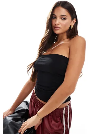 Cotton On Cotton On rib gathered tube top in