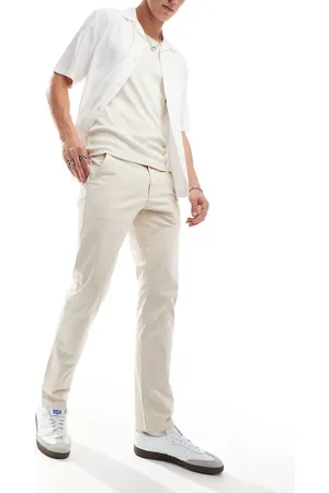 Farah Elm chino trouser in light sand