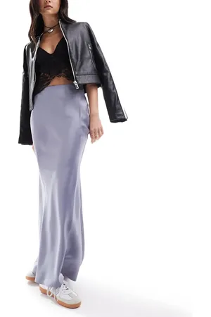 COLLUSION Satin slip maxi skirt in
