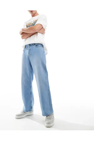 AllSaints Lenny straight leg jeans in light indigo