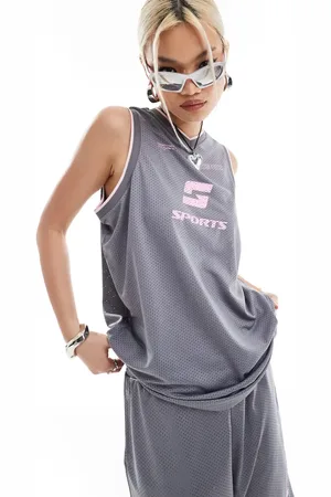 COLLUSION Oversized sports v neck vest in