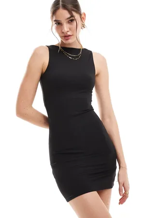JJXX Slinky reversable jersey mini dress in