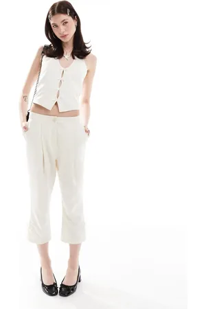 Reclaimed Capri trousers with bows in co-ord